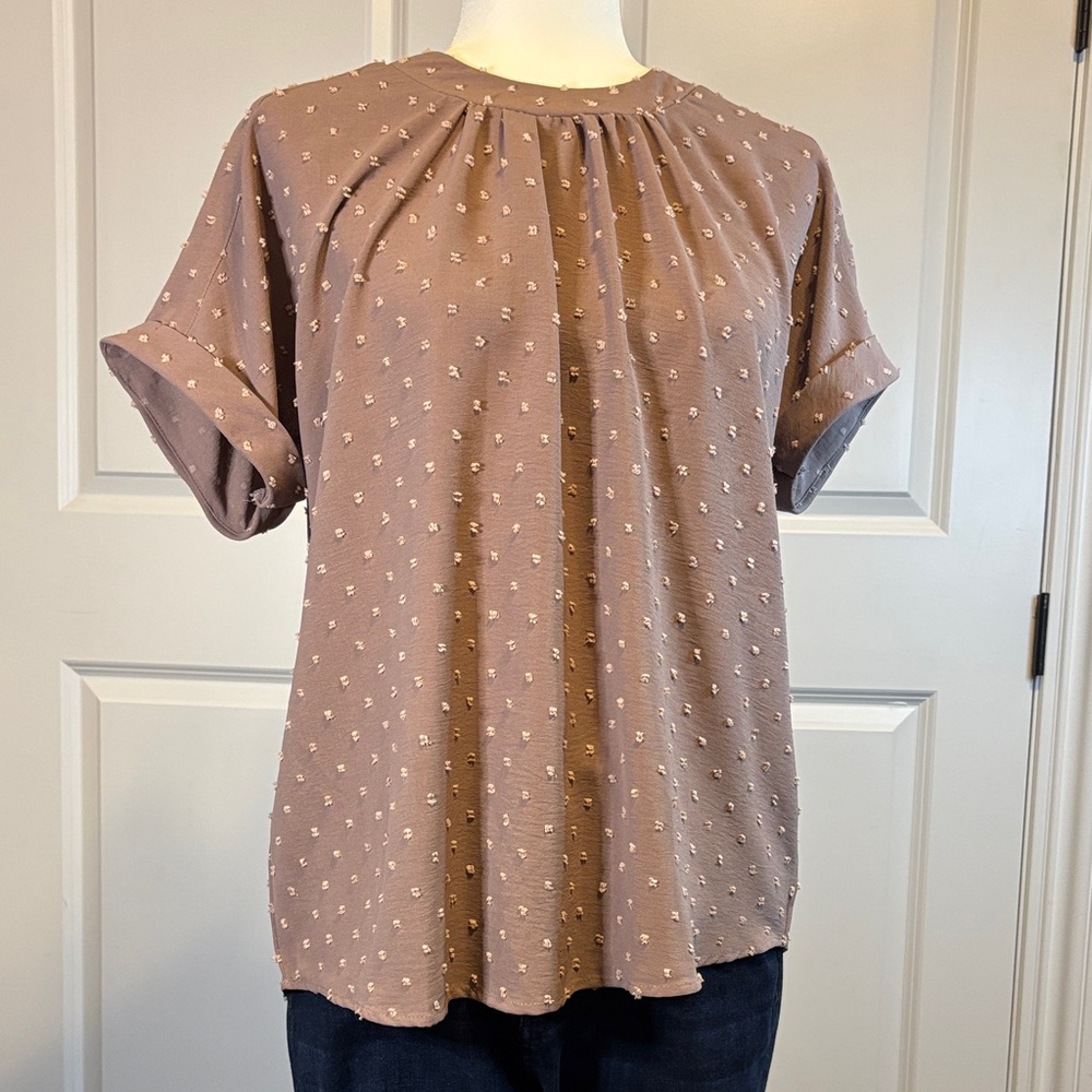 Pink Textured Blouse - Picture 2 of 7
